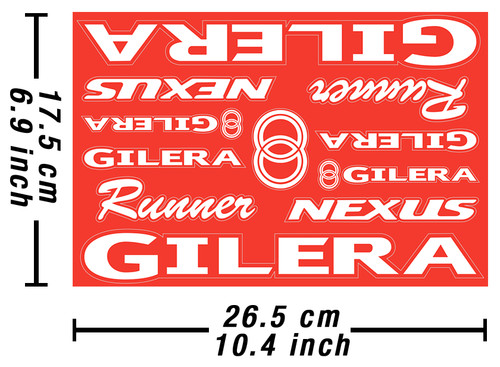 Gilera decals stickers moto - gilera,