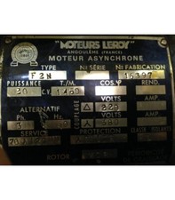 Moteur asynchrone F2N pour tour SCULFORT