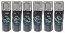 6x Baufix Chrome Argent Effet Pulvérisation 400ml Couleur de Spray Aérosol Bombe