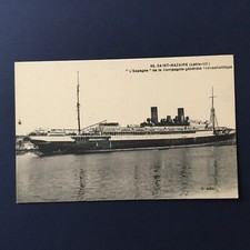 CPA 44 St Nazaire Paquebot