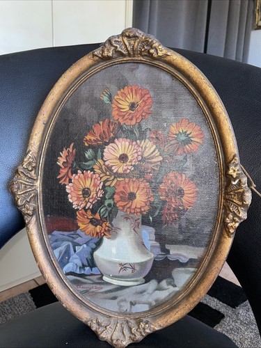 Tableau fleurs huile - tableau,