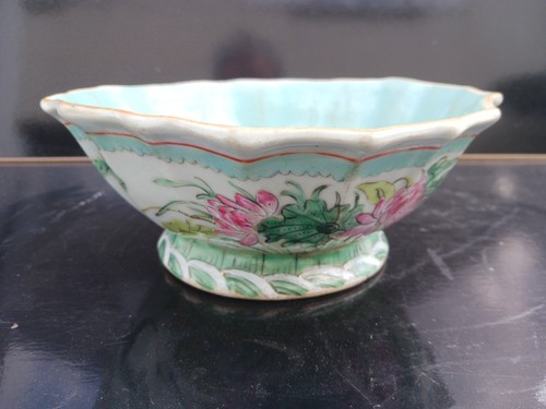 Coupe porcelaine polychrome - coupe,