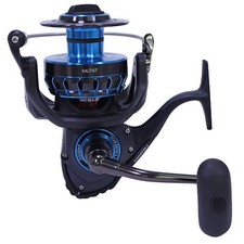 Daiwa Saltist 5.3 : 1 gear spinning reel.
