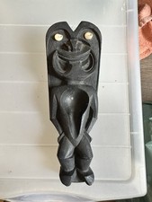 Repose Pipe Tiki En Pierre De Lave - Art Tribal Océanien