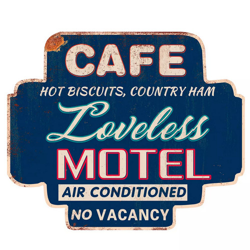 Plaque geante cafe motel - geante,