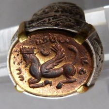 Bague sceau avec - , intaille