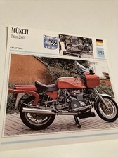 Münch Titan 2000 1992 carte moto de collection Atlas Allemagne