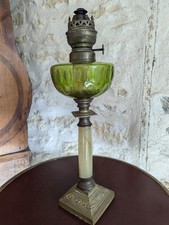 Lampe A Pétrole  Vert Saint  Louis ? Ancienne 