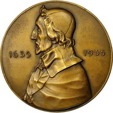 France, Médaille, A L'Immortalité, 1935, Dammann, SUP+, Bronze