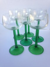 VERRE A VIN BLANC ALSACE MOSELLE pied Vert  lot de 6 LUMINARC