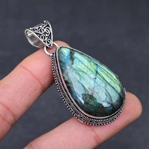 Pendentif bijou argent - en,