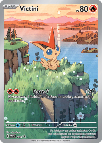Carte pokémon victini 208 - carte,