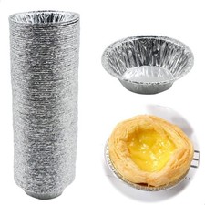 Moules à Tarte Cupcake Aluminium - Pour Petits Gâteaux Muffins Tartelettes Pu...