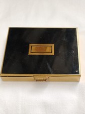 Poudrier de sac René Coty métal Laqué, époque Art déco