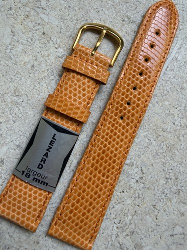 Bracelet montre cuir lézard