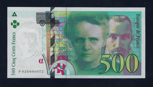 France 500 francs - francs, 1994