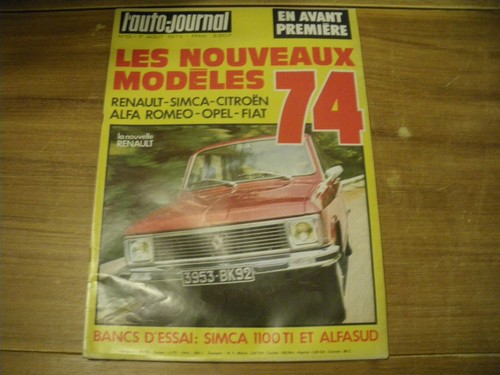 Auto journal 1973 banc - l'auto,