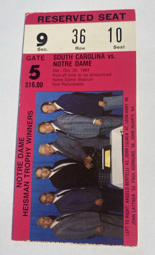 Notre dame south carolina - vs,