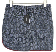 Jupe Melofeebis COP COPINE Femme (EU) 36 Imprimé Texturé Mini A-Ligne Bleue