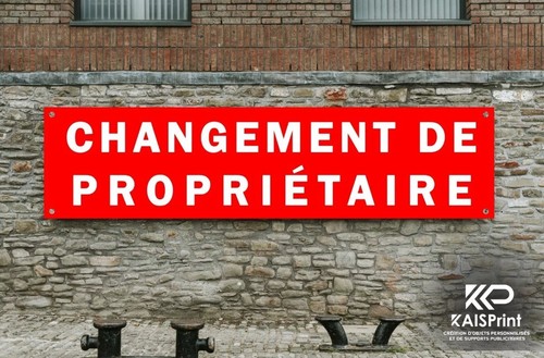 Bache banderole changement - bache,