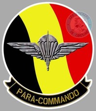 STICKER ARMEE BELGE INSIGNE PARACHUTISTE COMMANDOS MILITAIRE BELGIQUE AC106