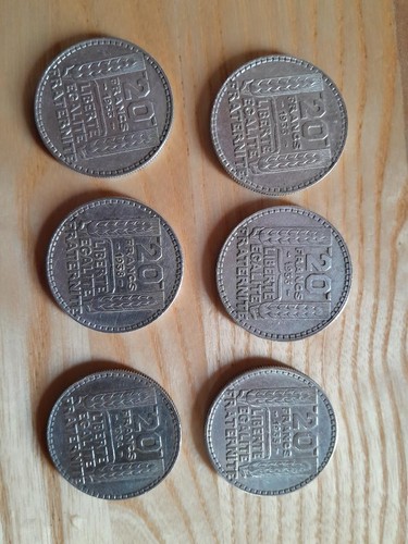 Lot pieces 20 francs - pieces,