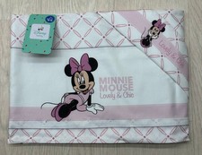 Draps Disney complet lit bébé Minnie 100 % coton