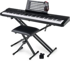 Clavier Piano Numérique Synthétiseur 88 Touches USB Kit Support Banquette Casque