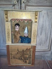 Théâtre de marionnettes GUIGNOL XIXEME de table ou vitrine castelet