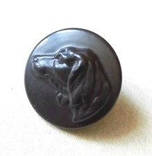 ANCIEN BOUTON VENERIE, CHASSE, TETE CHIEN SETTER