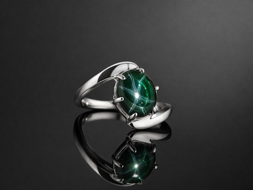 Bague émeraude argent 925 - bague,