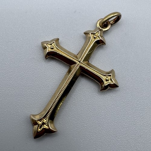 Croix ancienne plaqué - -,