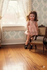 poupée ancienne  Bleuette 251 avec robe et chaussures GL