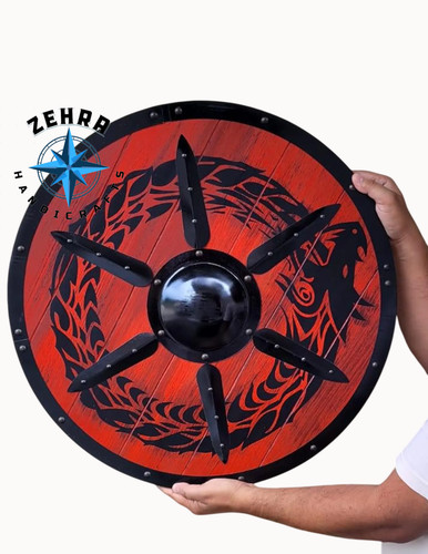Bouclier dragon viking - dragon,
