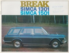 CATALOGUE  PRESENTATION  SIMCA *SIMCA BREAK 1301 / SIMCA BREAK 1501*
