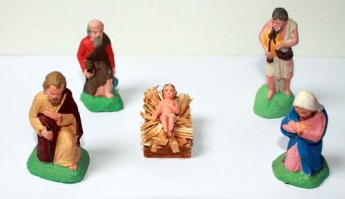 Lot anciens santons de - anciens,