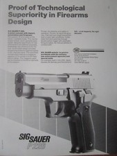 4/1989 PUB SIG SAUER P226 P 226 PISTOLET ARMEE POLICE SUISSE ORIGINAL AD