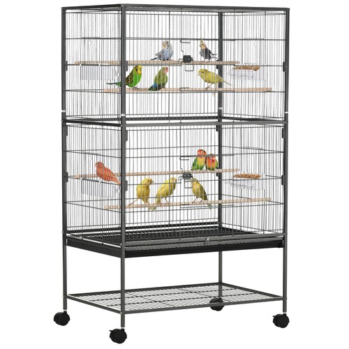Pawhut cage oiseaux - cage,