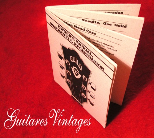 Livret manuel original guild - original,