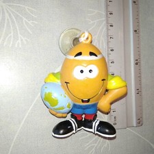vintage mascotte RUGBY world cup 1987 - Mr DROP - figurine ventouse