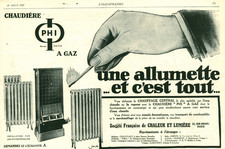 Publicité ancienne chaudière