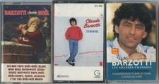 CLAUDE BARZOTTI LOT DE ( X 3 ) 3 CASSETTES ALB AUDIO K7 TAPE CANADA / ++ RARE ++