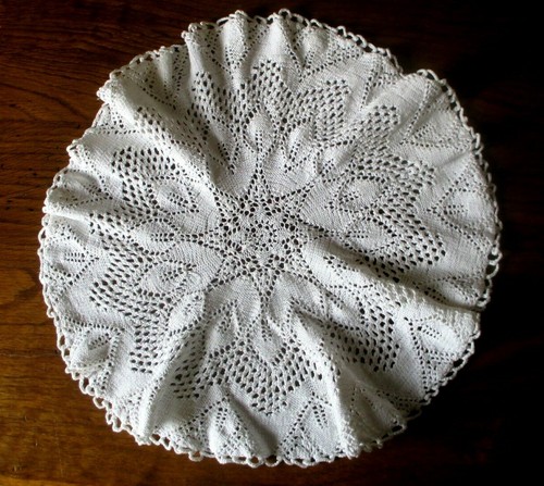 Grand napperon rond - vintage, 40
