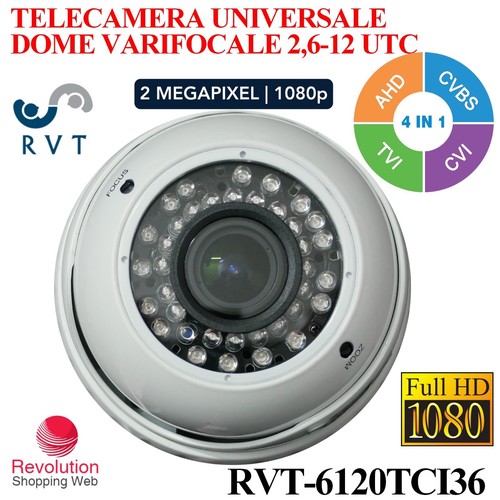 Caméra ahd tvi cvi cvbs - cvbs, dôme
