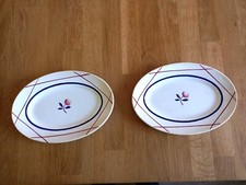 Lot de 2 raviers en Faïence