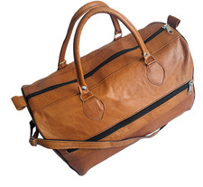 Sac De Voyage En Cuir Marron