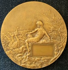 Superbe Médaille Artistique en Bronze 50 mm 61,14 g- Par Lucien Coudray A Voir !