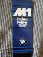 CATALOGUE BMW M1    TEINTIER 1/79 TRES RARE .