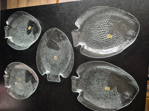 Assiettes poisson lot - de, 5