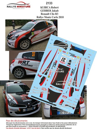 Decals ref 2133 renault - 2133,